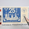 Parti frimärken och medaljer, svenska och utländska. 