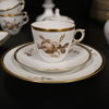 Kaffeservis, 58 delar, "Brun Rose", porslin, Royal Copenhagen.