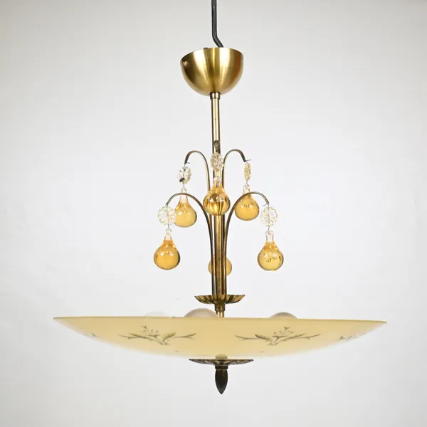 Taklampa, art deco, 1930/40-tal.