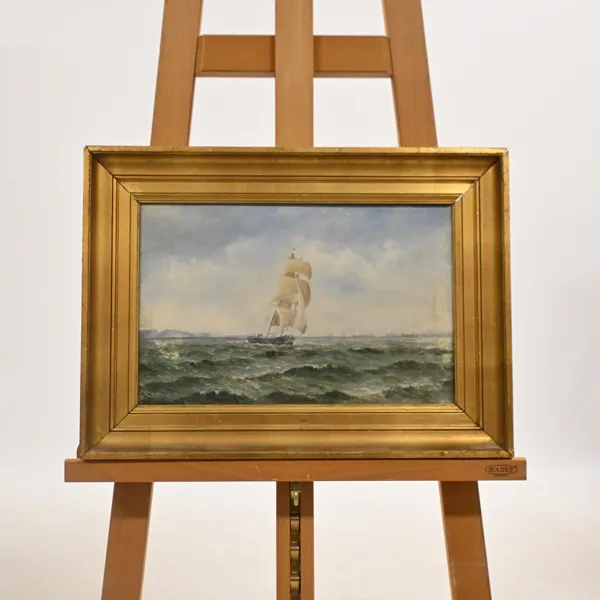 Robert Larsson (1861-1936) marint motiv, olja på duk, signerad.