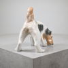 Figurin, hund, porslin, Royal Copenhagen, Danmark.