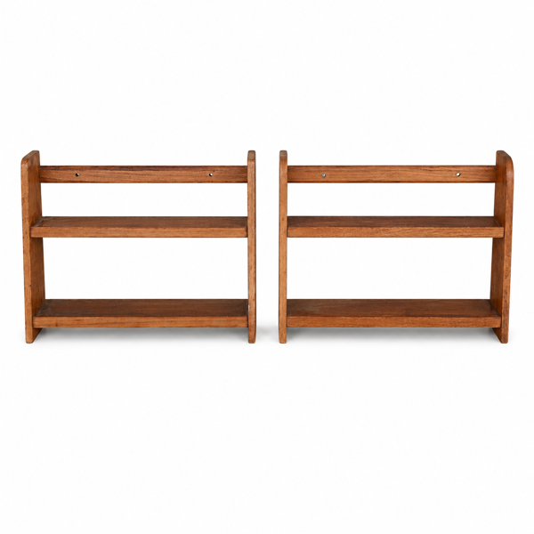 Hyllor, ett par, teak, 1960-tal.