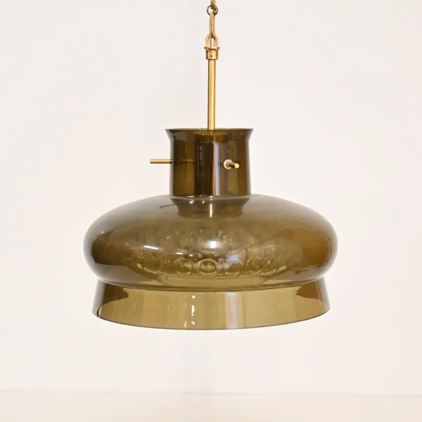 Carl Fagerlund, taklampa, "Neptun", Orrefors, 1970-tal.