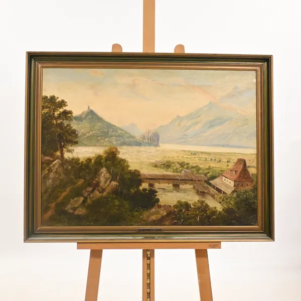 Robert Smith, Fjordlandskap, olja på duk, England, 1800-tal.