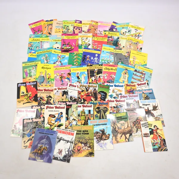 Parti seriemagasin, "Prins Valiant" och "Lucky Luke", 1900-tal.