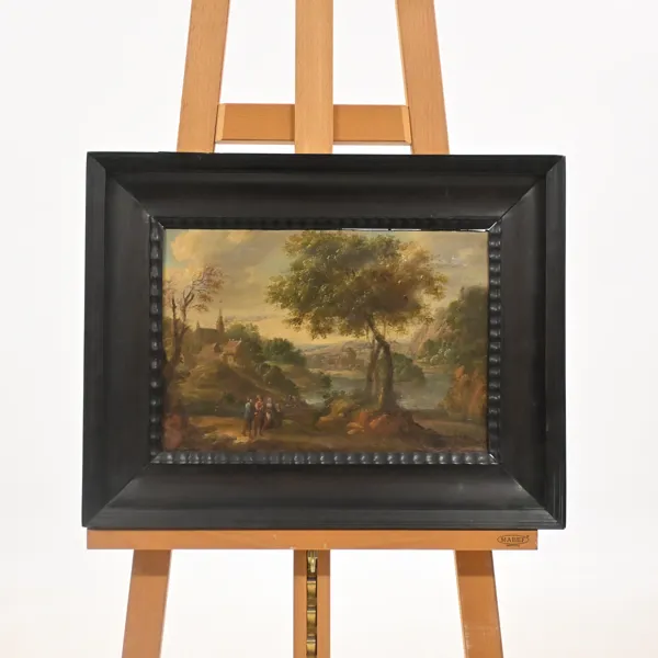 Okänd konstnär, landskapsmotiv, olja på duk, 1800-tal. 