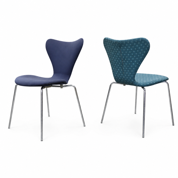 Arne Jacobsen, stolar, ett par, "Sjuan", Fritz Hansen, Danmark.