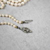 Pärlcollier, lås i sterlingsilver, 1900-tal. 