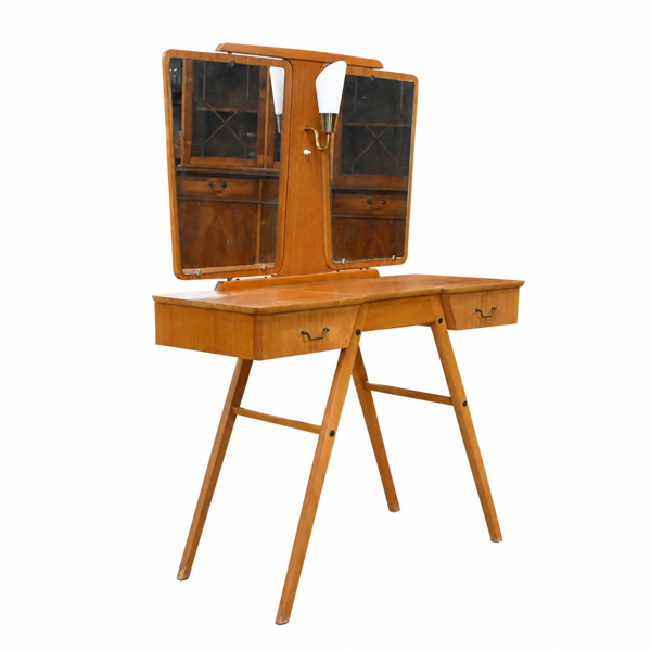 Sminkbord, teak, 1950/60-tal.