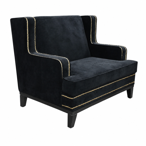 Loungefåtölj, "Crosby", sammet, Bloomington,