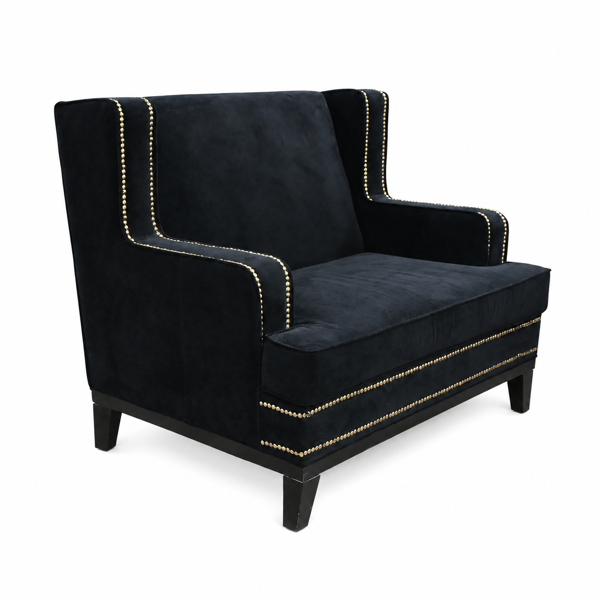 Loungefåtölj, "Crosby", sammet, Bloomington,