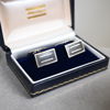 Manschettknappar, 8 par, silver. 