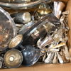 Stort parti metall, mestadels nysilver, ca 22,5 kg.