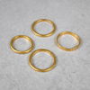 Ringar i 23k guld, 4st. 