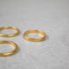 Ringar i 23k guld, 4st. 