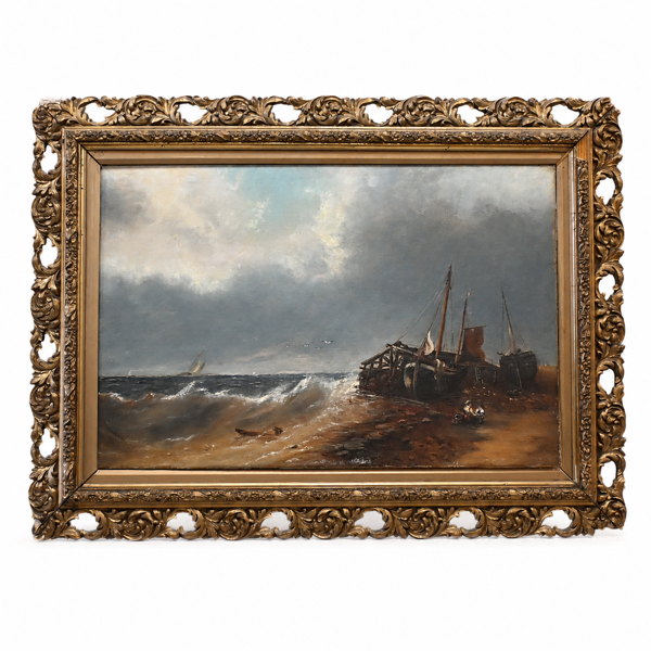 Okänd konstnär, marint motiv, 1800-tal.