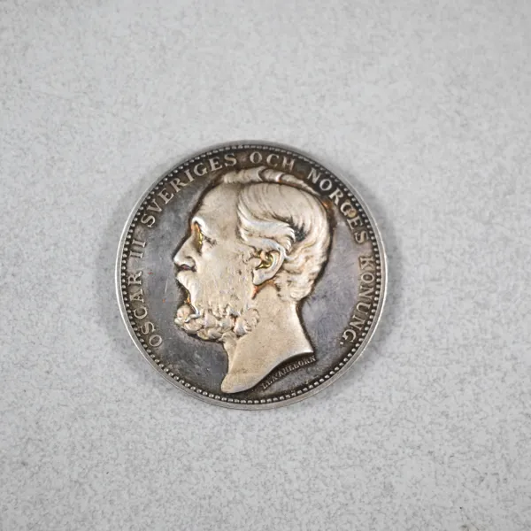 Medalj i silver, "För Hästafvelns Främjande", Oscar II.