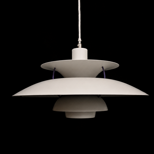 Poul Henningsen, taklampa, "PH-5", Louis Poulsen, Danmark.