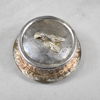 Smörask, handtag i form av kräfta, nysilver, 1900-talets första hälft.