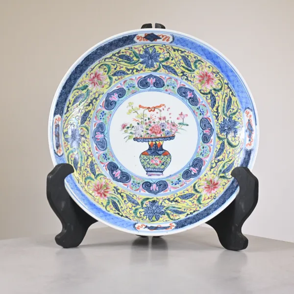 Fat, Guangxu sex karaktärers märke, porslin, Kina, omkring år 1900.