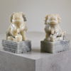 Fohundar, ett par, soapstone, Kina, 1900-tal. 