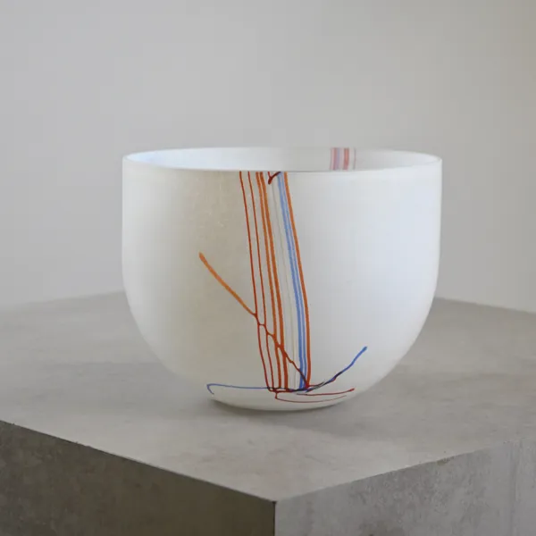 Bertil Vallien, skål, "Rainbow", glas, Kosta Boda.