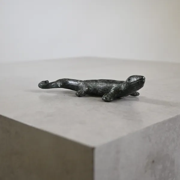 Salamander, patinerad brons, 1900-tal.