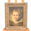 Peter Paul Rubens (1577-1640) Efter, porträtt av Clara Serena Rubens, olja på pannå, 1900-tal.