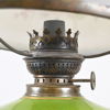 Bordsfotogenlampa, porslin, tidigt 1900-tal. 
