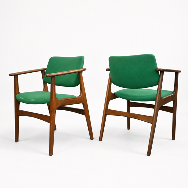 Arne Vodder, karmstolar, ett par, "Lene", teak, Danmark, 1960-tal.