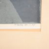 Nalle Werner (1913-1991) "Där gåtan icke fanns", färglitografi, signerad.