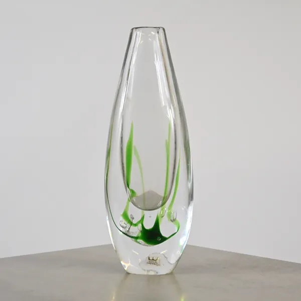 Vicke Lindstrand, vas, "Sjögräs", glas, Kosta Boda.