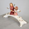 Adventsljusstake, porslin, Goebel, Tyskland.