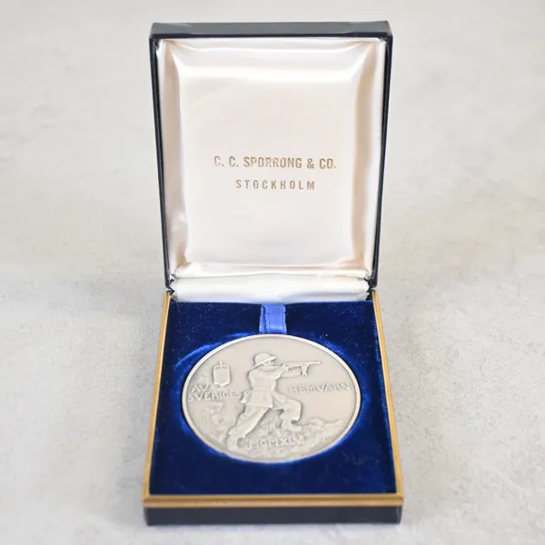Medalj i silver, Gustaf Petri, Hemvärnets Första Chef.