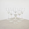 Bertil Vallien, vinglas, 3+3st, "Chateau", Kosta Boda.