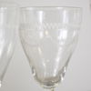 Vitvinsglas, 11st, "Lina", Skrufs Glasbruk.