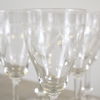 Vitvinsglas, 11st, "Lina", Skrufs Glasbruk.