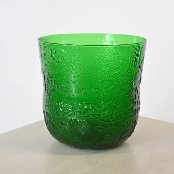 Oiva Toikka, skål, glas, "Fauna", Nuutajärvi, Finland, 1900 andra hälft.