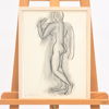 Henri Matisse (1869-1954) litografi ur serien "Derrière le Miroir", signerad.