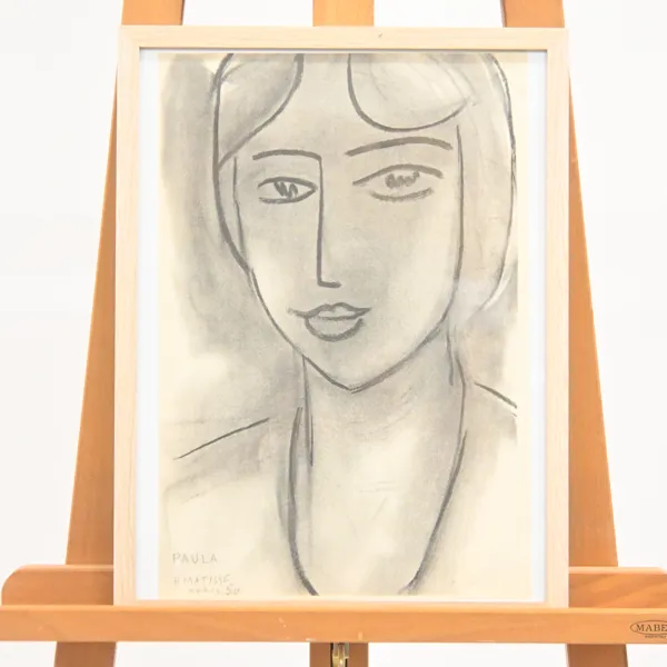 Henri Matisse (1869-1954) litografi, "Paula", ur serien "Derrière le Miroir", signerad.