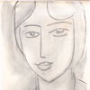 Henri Matisse (1869-1954) litografi, "Paula", ur serien "Derrière le Miroir", signerad.