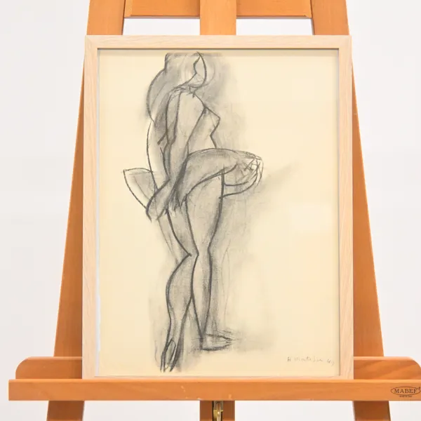Henri Matisse (1869-1954) litografi ur serien "Derrière le Miroir", signerad.