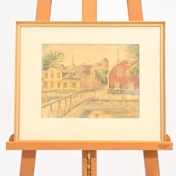 Lindorm Möllersvärd (1892-1984) "Västgötaspången", blandteknik, signerad.