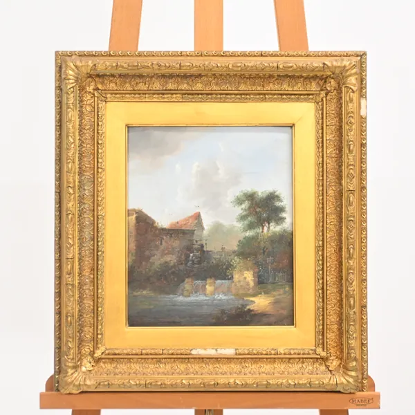 Okänd konstnär, landskap, olja på duk, 1800-tal.