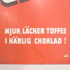 Reklamskylt, Cloetta, 1950/60-tal.