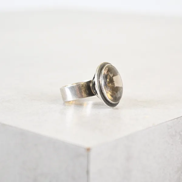 Cocktailring i silver, Högberg & Co, Göteborg, 1963.