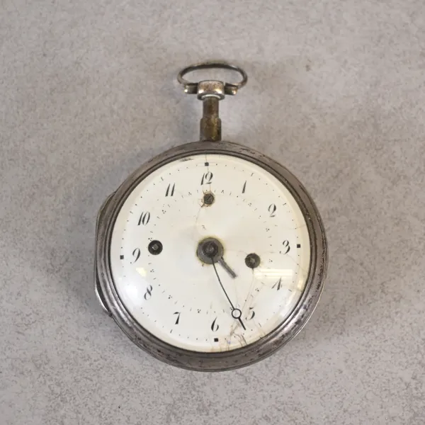 Spindelur, silver, 17/1800-tal. 