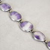 Armband i silver med stenar, 1960-tal.