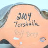 Rolf Berg, tomtar, 2st, keramik, Torshälla.