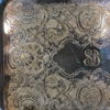 Serveringsbricka, nysilver, 1900-tal.